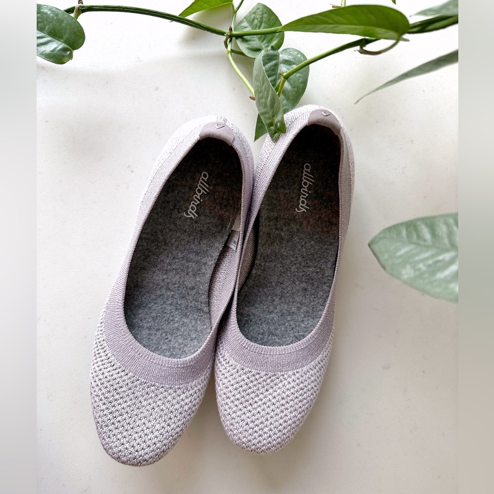NWOT Allbirds Tree Breezers ballet flats in Hazy Mauve, size US 6.5